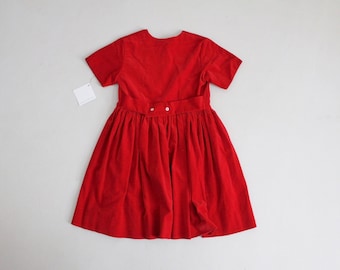 red velvet dress | girls 5/6 dress | velvet Christmas dress