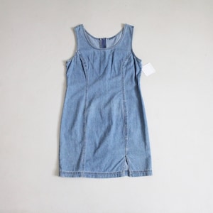 denim tank dress | denim jumper dress | blue jean dress