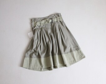 1980's Transit skirt | belted short skirt | high waisted skirt