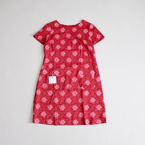 bright pink dress | pink and red floral dress | 1960&#39;s vintage dress