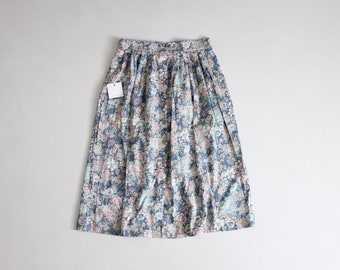 shabby floral skirt | blue floral skirt | country floral skirt