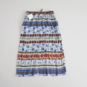 ethnic print skirt | southwestern skirt | vintage 1990s skirt