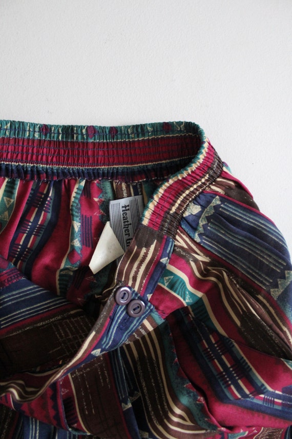 southwestern midi skirt | ethnic print skirt | 90… - image 4