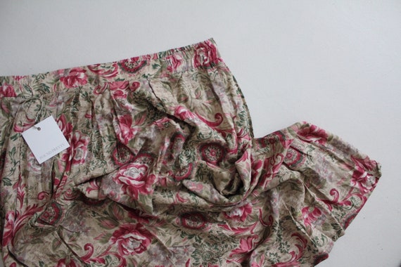 pink rose skirt | floral midi skirt | romantic fl… - image 2