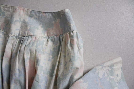 muted floral skirt | floral circle skirt | yoke w… - image 2