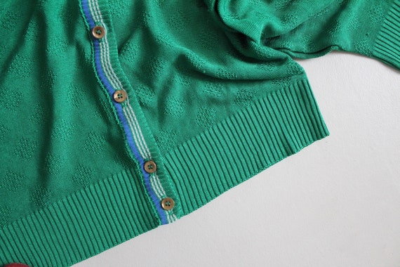 Kelly green cardigan | varsity sweater | preppy g… - image 4