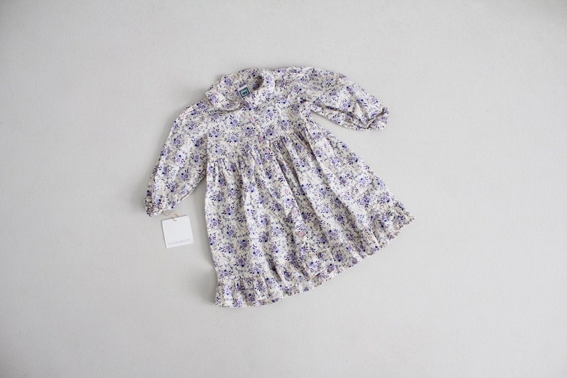 girls 12-18 months dress purple rose dress purple floral dress