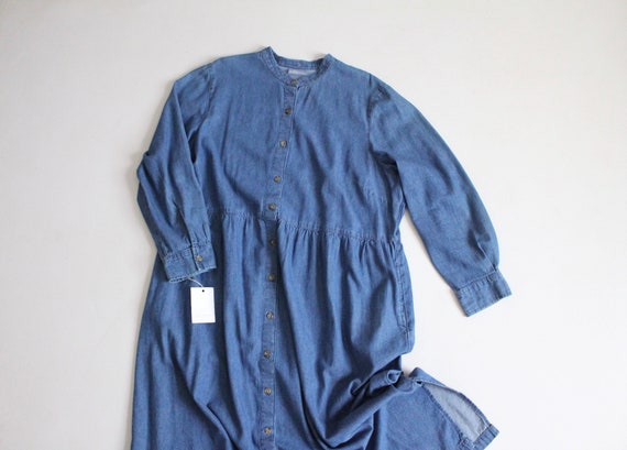 denim chore dress Denim Chore Dress- Large Left!