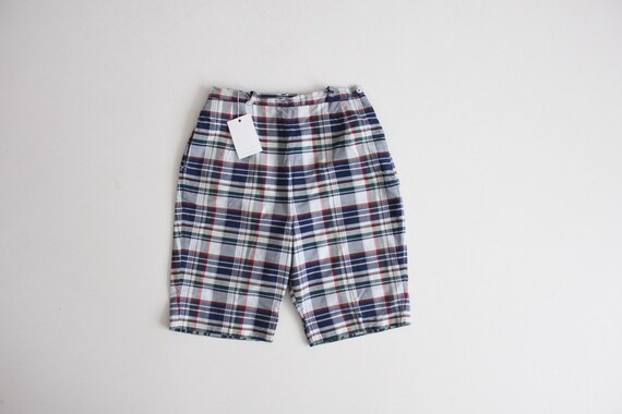 1950s shorts | plaid shorts | 50s bermuda shorts