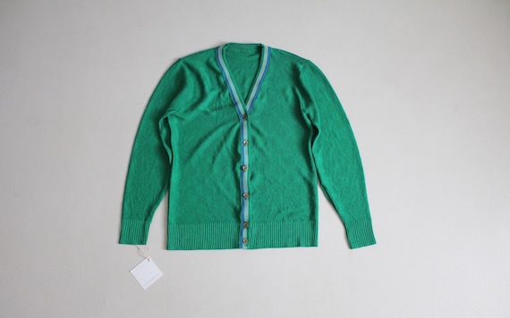 Kelly green cardigan | varsity sweater | preppy g… - image 2