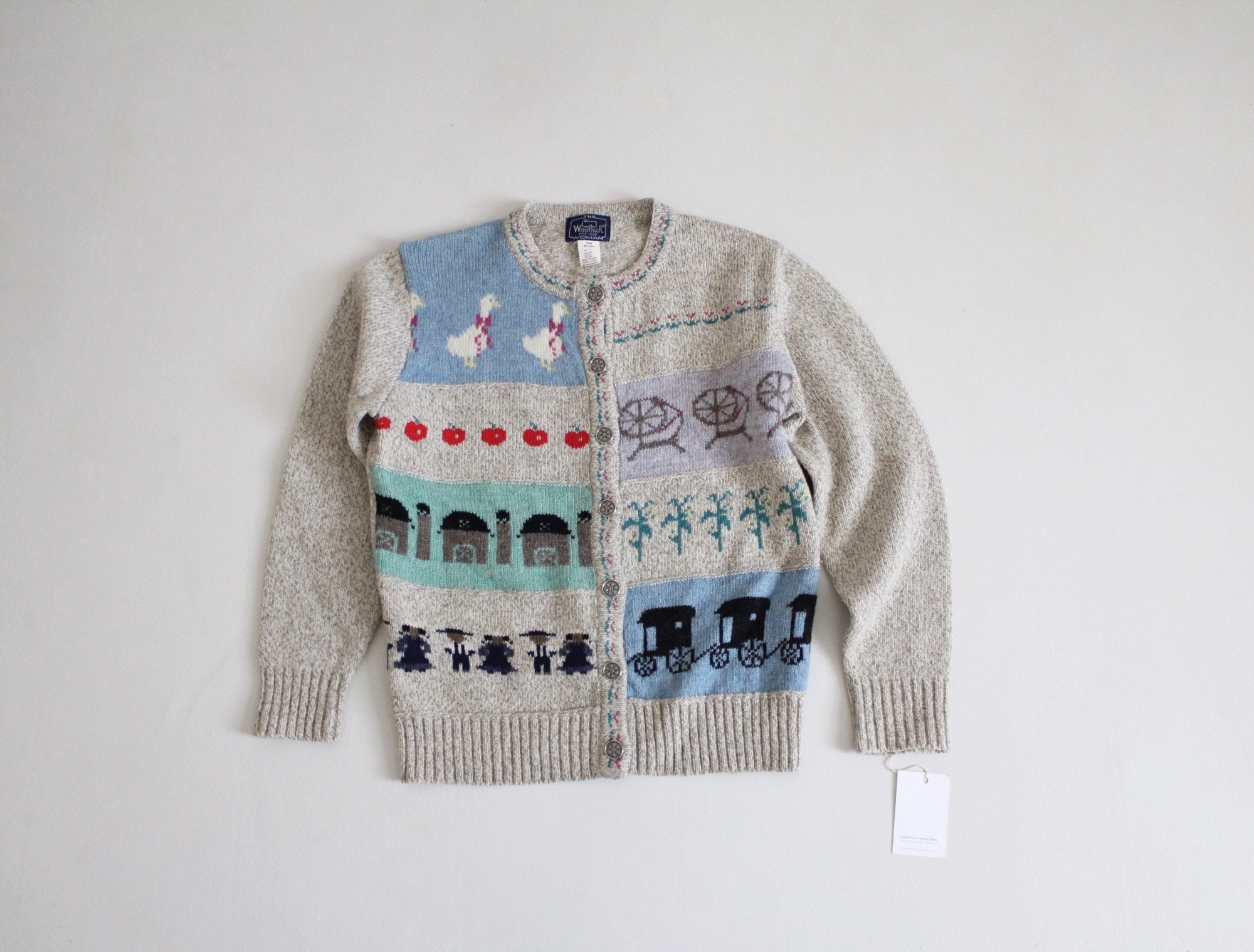 Apple Print Knit Sweater - Etsy