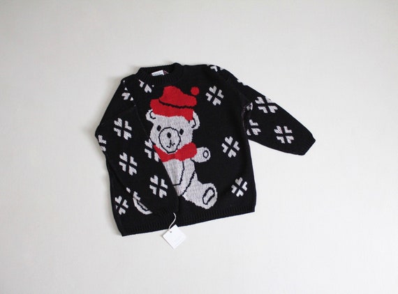 Christmas bear sweater | vintage Adele sweater | … - image 1