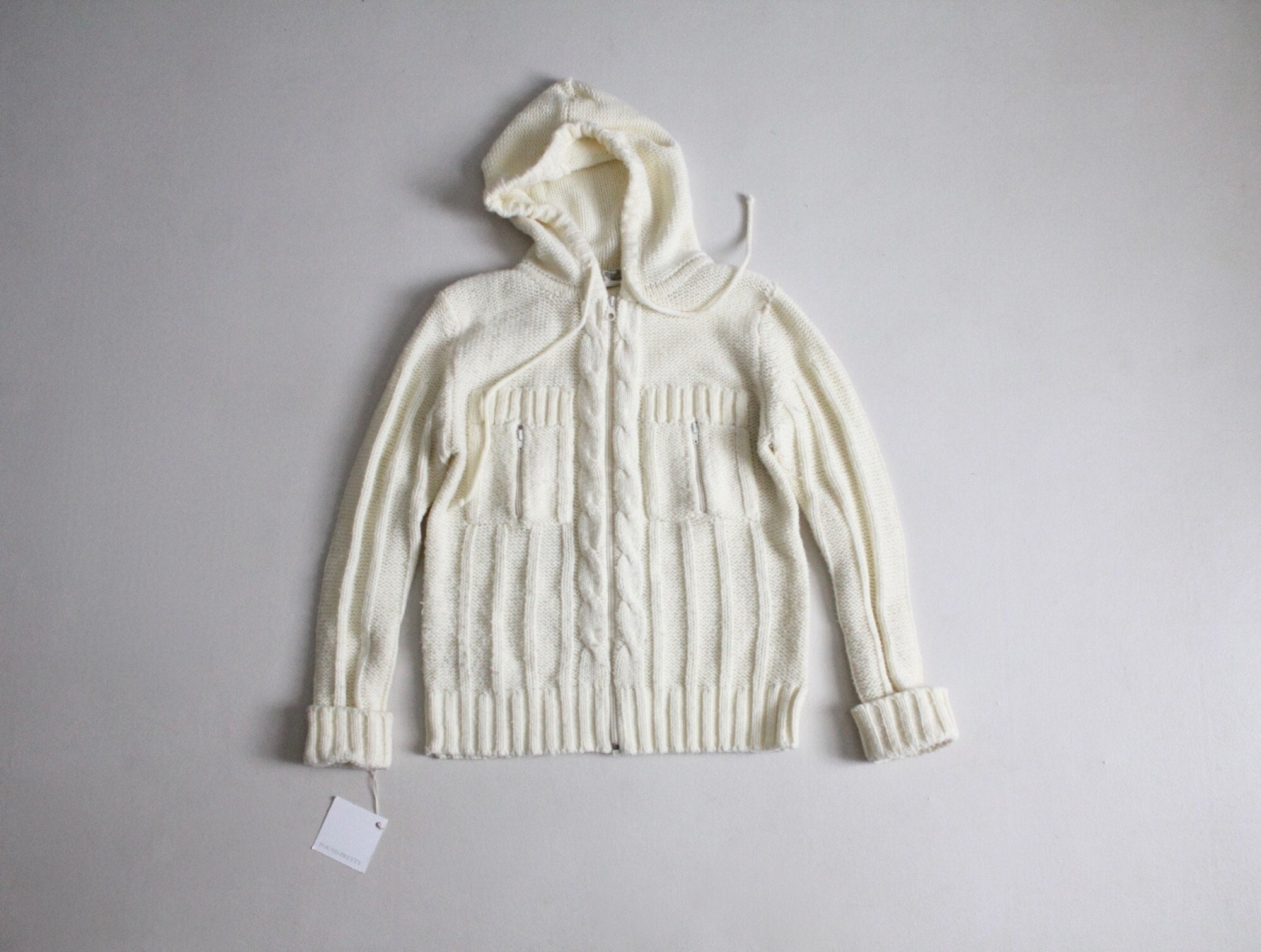 Hooded Zip up Cable Knit Sweater Womens - Etsy Hooded Zip up Cable Knit Sweater Womens - Etsy