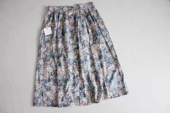 shabby floral skirt | blue floral skirt | country… - image 3