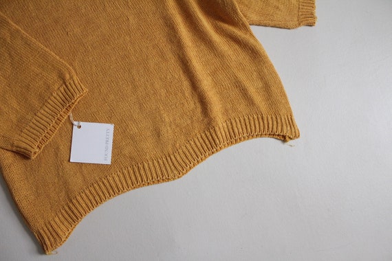 mustard yellow sweater | collared henley sweater … - image 4