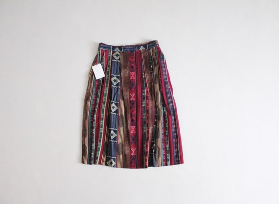 southwestern midi skirt | ethnic print skirt | 90… - image 1