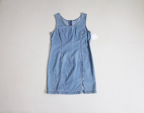 denim tank dress Short Denim Tank Dress for Tall Women in Optimum Black L / Extra Tall / Optimum Black