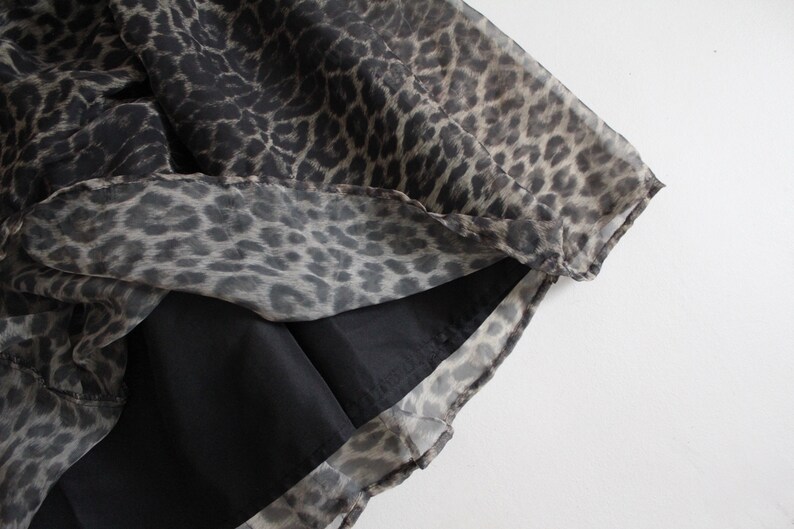 cheetah print skirt sheer animal print skirt full leopard skirt