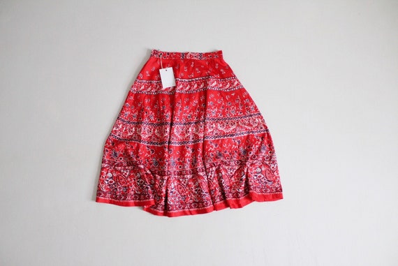 red bird skirt | vintage 1960's skirt | bird patte
