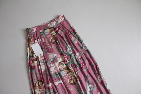 pink floral skirt | shabby rose skirt | cottage r… - image 3