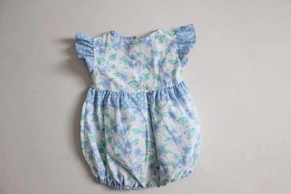 floral polka dot romper | girls 12 month romper |… - image 3