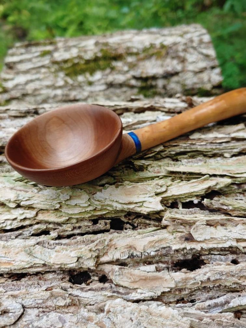 Handmade wood scoop Unique coffee scoop.