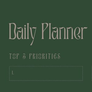 ADHD friendly daily digital planner