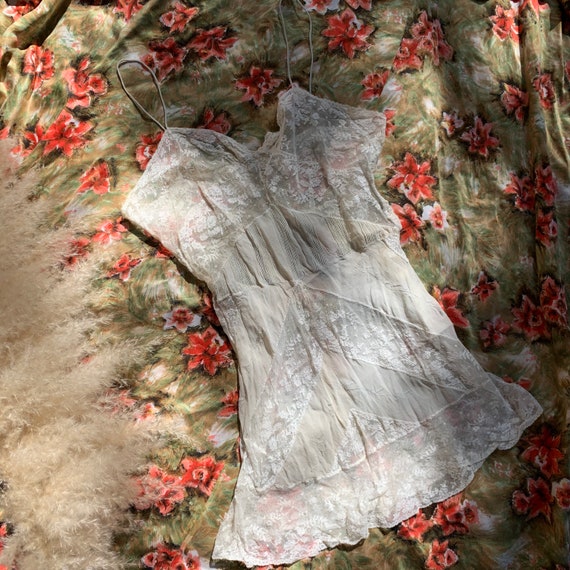 Antique Lace & Silk Tank