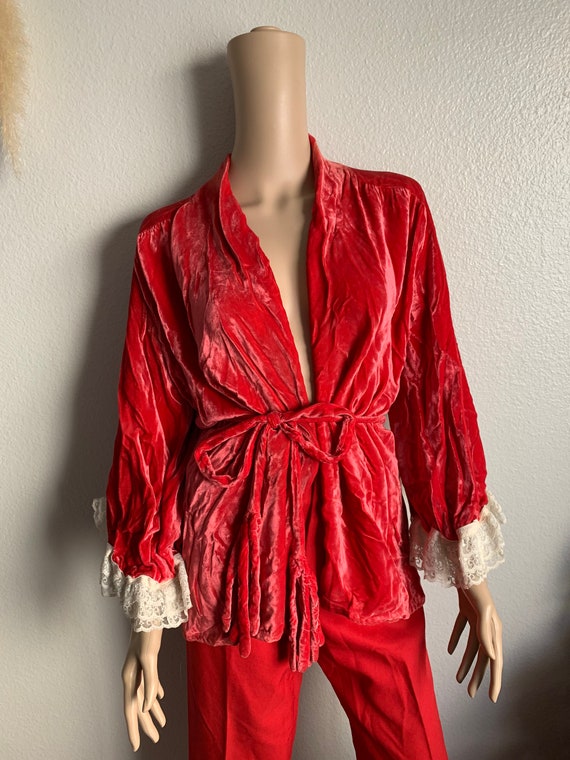 Vintage Velvet Reworked Jacket / Velvet Robe