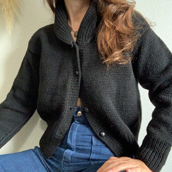 Vintage 50s The Balinese Shop Cardigan / 50s sweat
