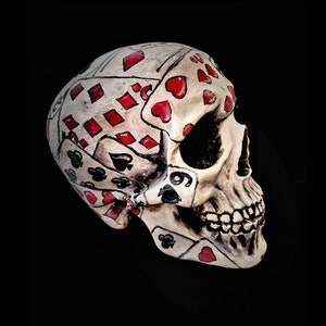 Human skull replica. Human skull from gips. Hand painted skull. Skull art. Decorative skul. Faux human skull. Handmade. Handcrafted