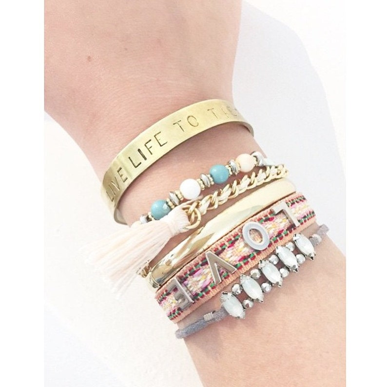 Metalen armbanden met eigen tekst Metal bracelets with own Etsy