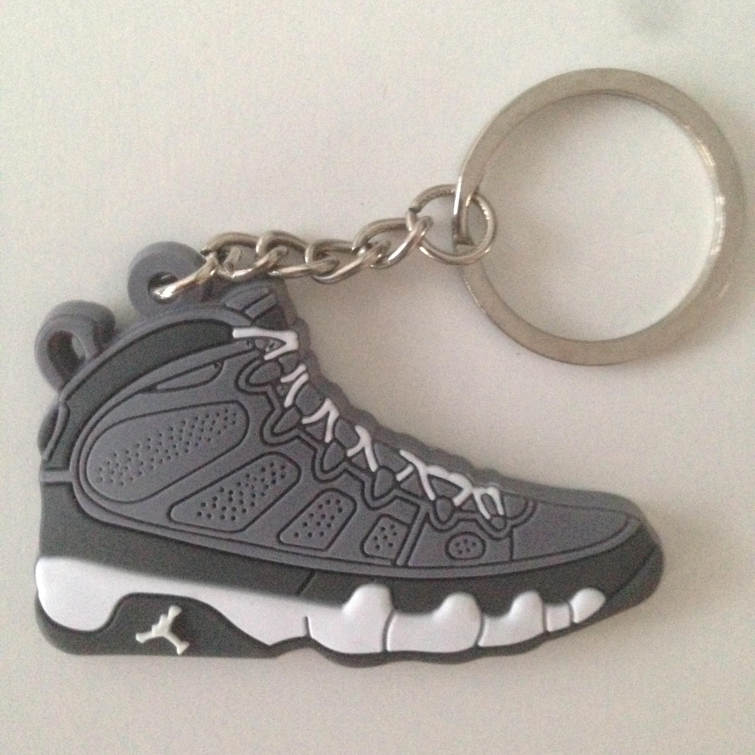 Jordan Key Fob 9 IX Cool Grey Keychain Etsy