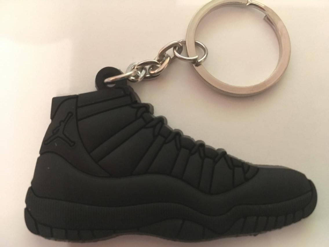 Air Jordan 11 Schlusselanhanger Schwarz Sneaker Keychain XI Black