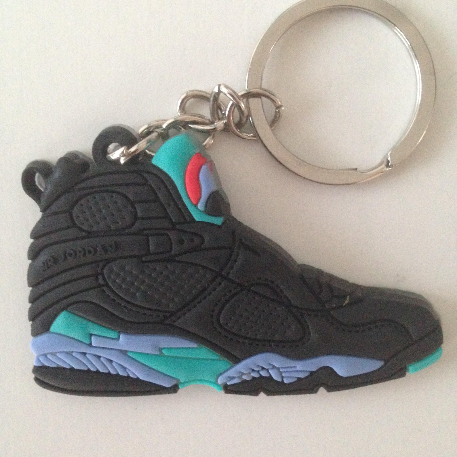 Jordan Schlüsselanhänger 8 VIII Aqua Blue Keychain Etsy