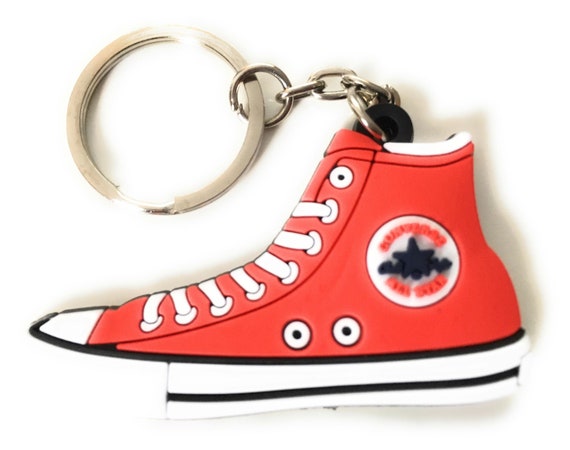 red converse keychain