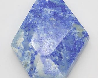Colgante de lapislázuli índigo estrellado de 40 cts, 30 x 26 mm, 10478S