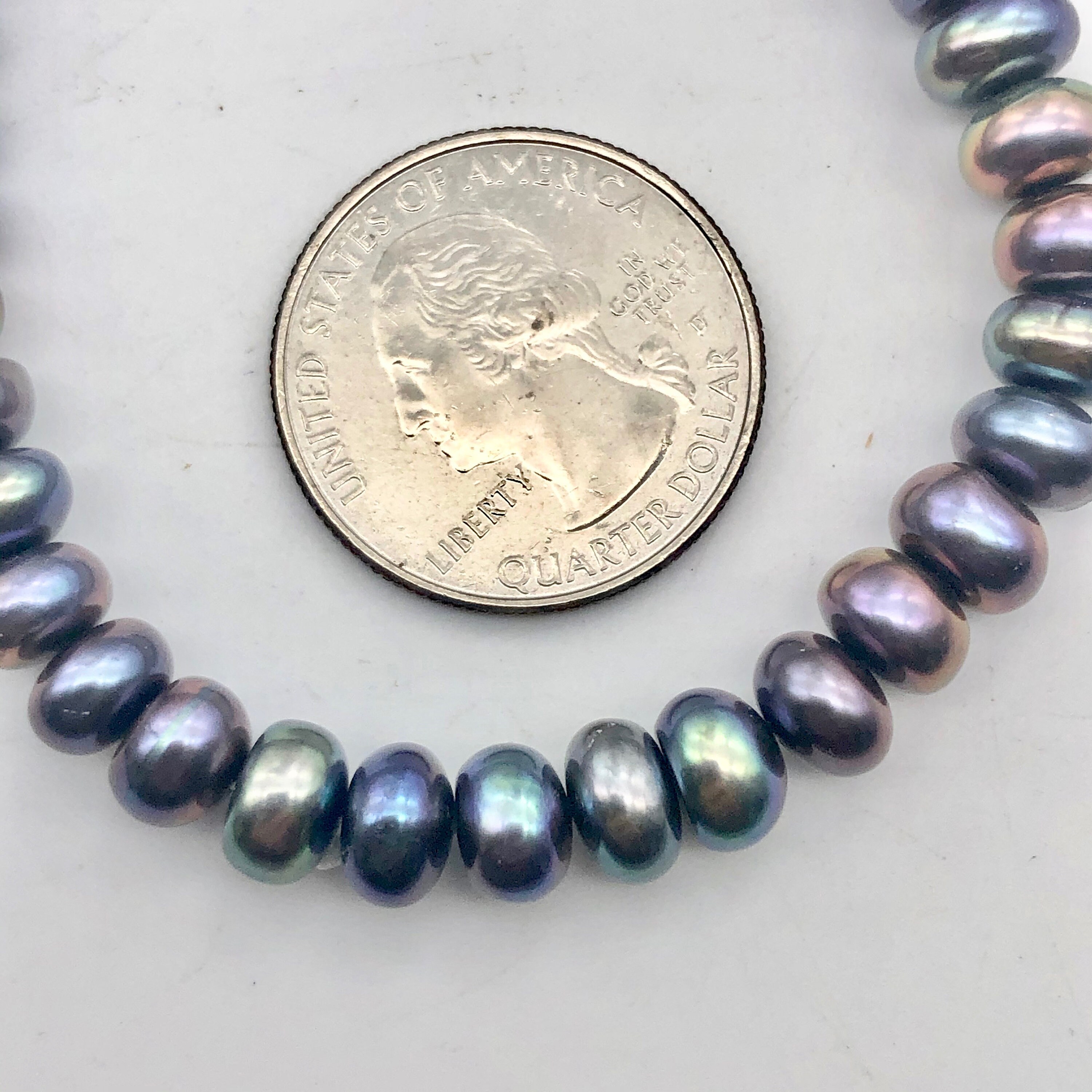 12 Rainbow Peacock 8x4-7x5mm Pearls | Etsy