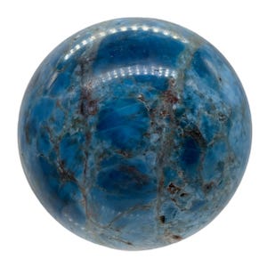 Apatite 366g Sfera di Meditazione / 2,44" / 61 mm / Blu, Bianco / 1 Esemplare da Esposizione