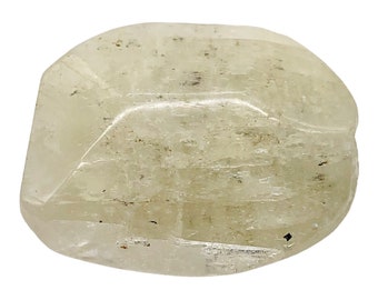 Perlina pendente in cristallo verde giallo Kunzite / 29x23x9mm / 1 perlina /