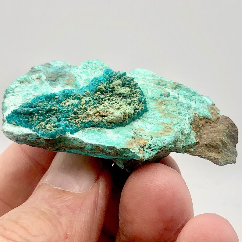 Green 2.25x1.5x.75 Stunning Dioptase on Chrysocolla Display Specimen