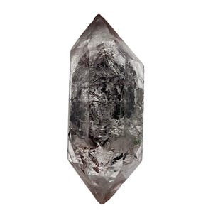 Quarzo Sciamano Doppia Terminazione 29cts Cristallo / 32 x 11 mm / Trasparente con Inclusioni/