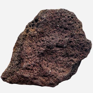 Espécimen de exhibición natural de ceniza volcánica de 46 g / 60 x 44 x 31 mm / Marrón / 1 espécimen /