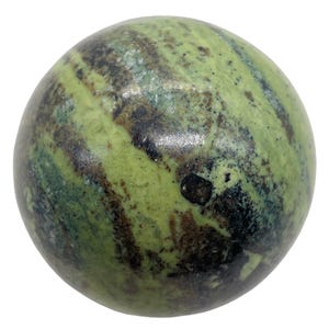 Elemento espositivo a sfera serpentina / 131 g / 1 3/4" / Giallo Verde Nero / 1 sfera/