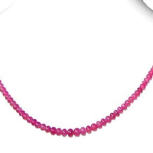 45cts AAA Gemmy Natural Pink Sapphire Bead Strand | 3x2mm-2x1mm | 45 Beads |