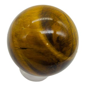 Occhio di tigre da collezione Sfera da 205 g / 2,1" / Oro, Marrone / 1 esemplare da esposizione /