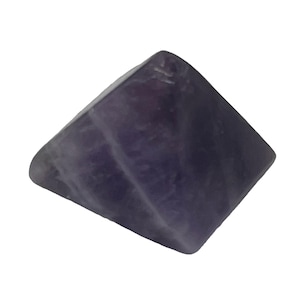 Betrachtung Amethyst Pyramide Figur | 1/2 &quot;groß. 7/8&quot; Basis | Lila