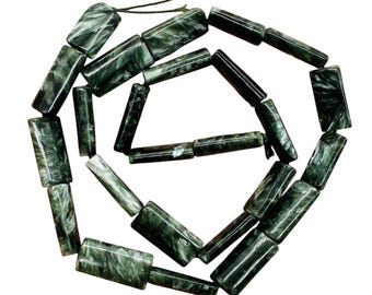 Siberia Premium Russian 16x8mm Seraphinite Bead Strand | 16x8x4mm |
