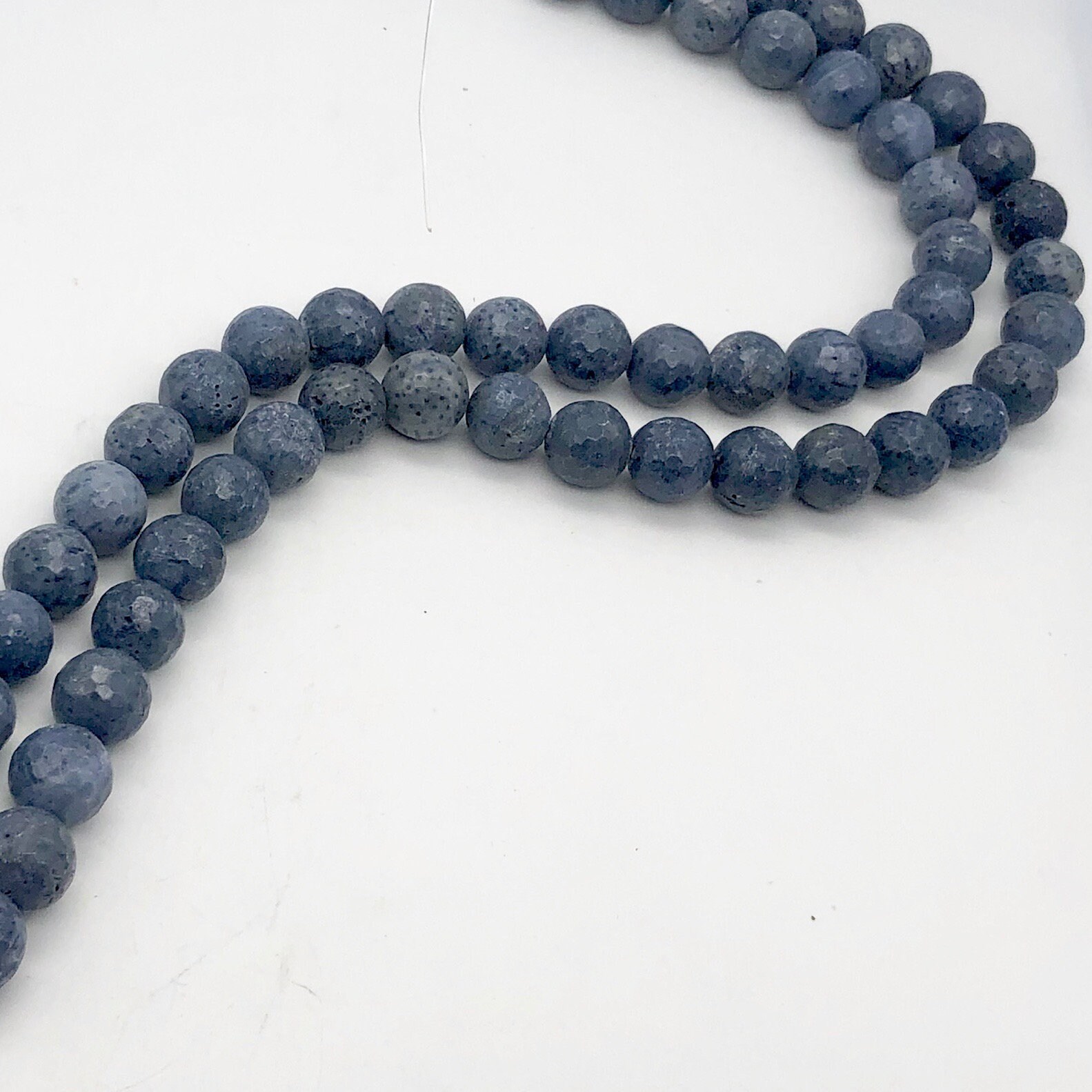 Faceted 14mm Blue Sponge Coral Beads 16 Strand Etsy UK