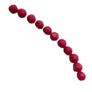 Rare Faceted Pink Rhodonite Round Beads | 4mm | 10 Beads |